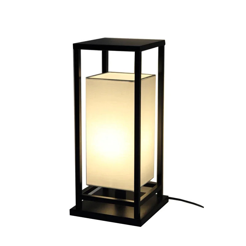 

New Chinese desk lamp Bedroom bedside lamp Simple living room corner few Modern dormitory desk Zen aisle decoration