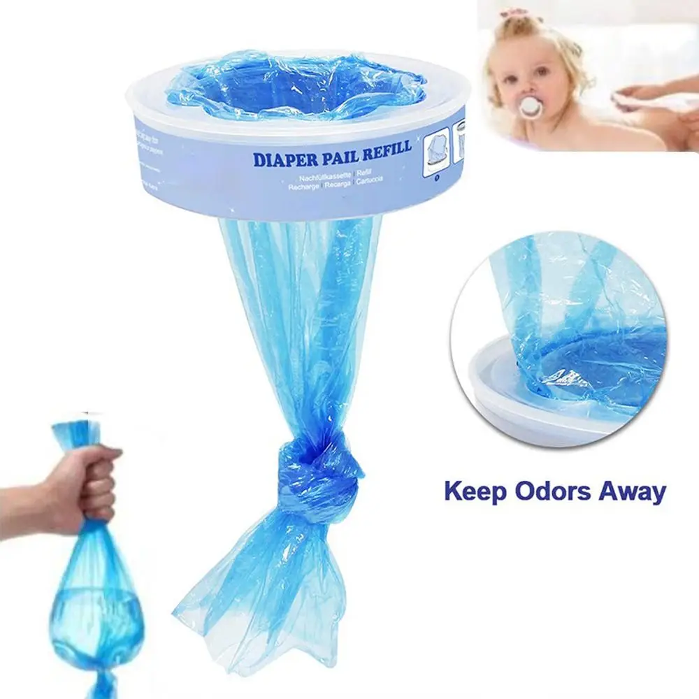 New Nappy Bin Refills Nappy Disposal Bags for Angelcare Refill Cassettes Diaper Trash Bucket Replacement Liners Garbage Bags