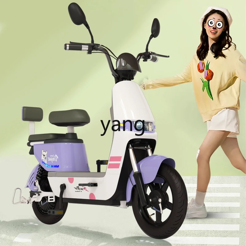 LTT women's small electric vehicle adult two-wheeled transportation to help battery car
