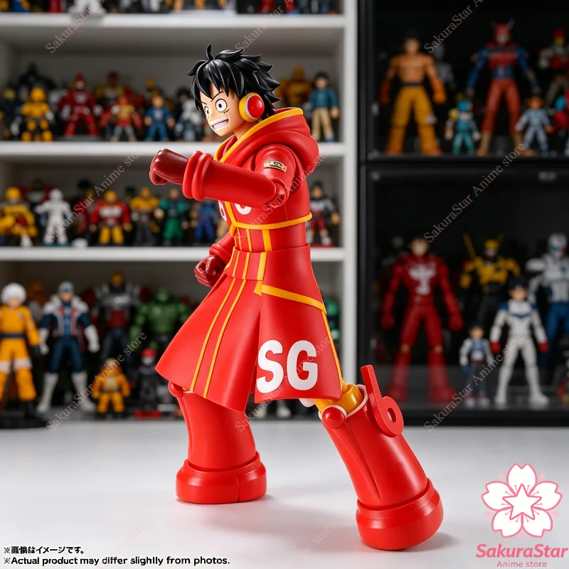 

【In Stock】Bandai One Piece SHF Luffy Egghead Future Island Movable Joint Anime Action Figure Collectible Toy
