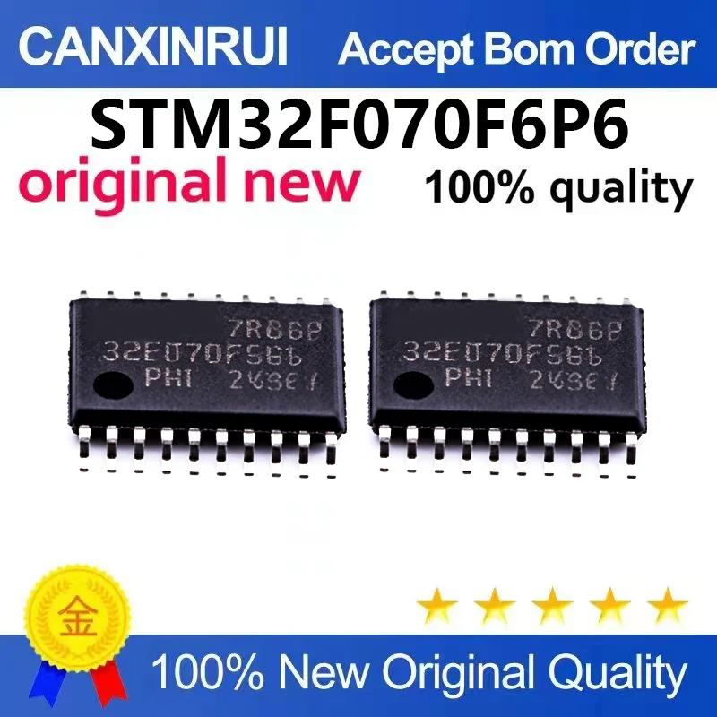 (5pcs-100pcs)Brand new original STM32F070F6P6 TSSOP-20 ARM Cortex-M0 32-bit microcontroller MCU