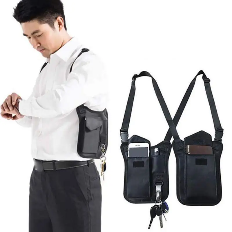 underarm bag Armpit Bag Anti-Theft invisible shoulder bag Running Phone Holder Safety Shoulder backpack Multipurpose 5 Pockets