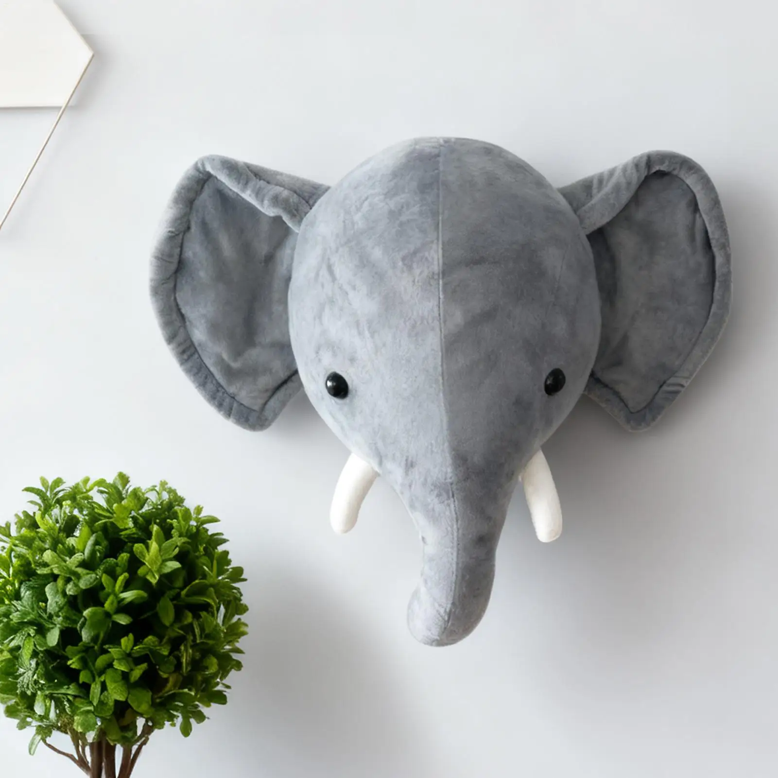 Soporte de pared de animales de peluche, decoración de guardería, adornos colgantes de pared de animales para sala de estar, dormitorio, sala de juegos, cabina de apartamento