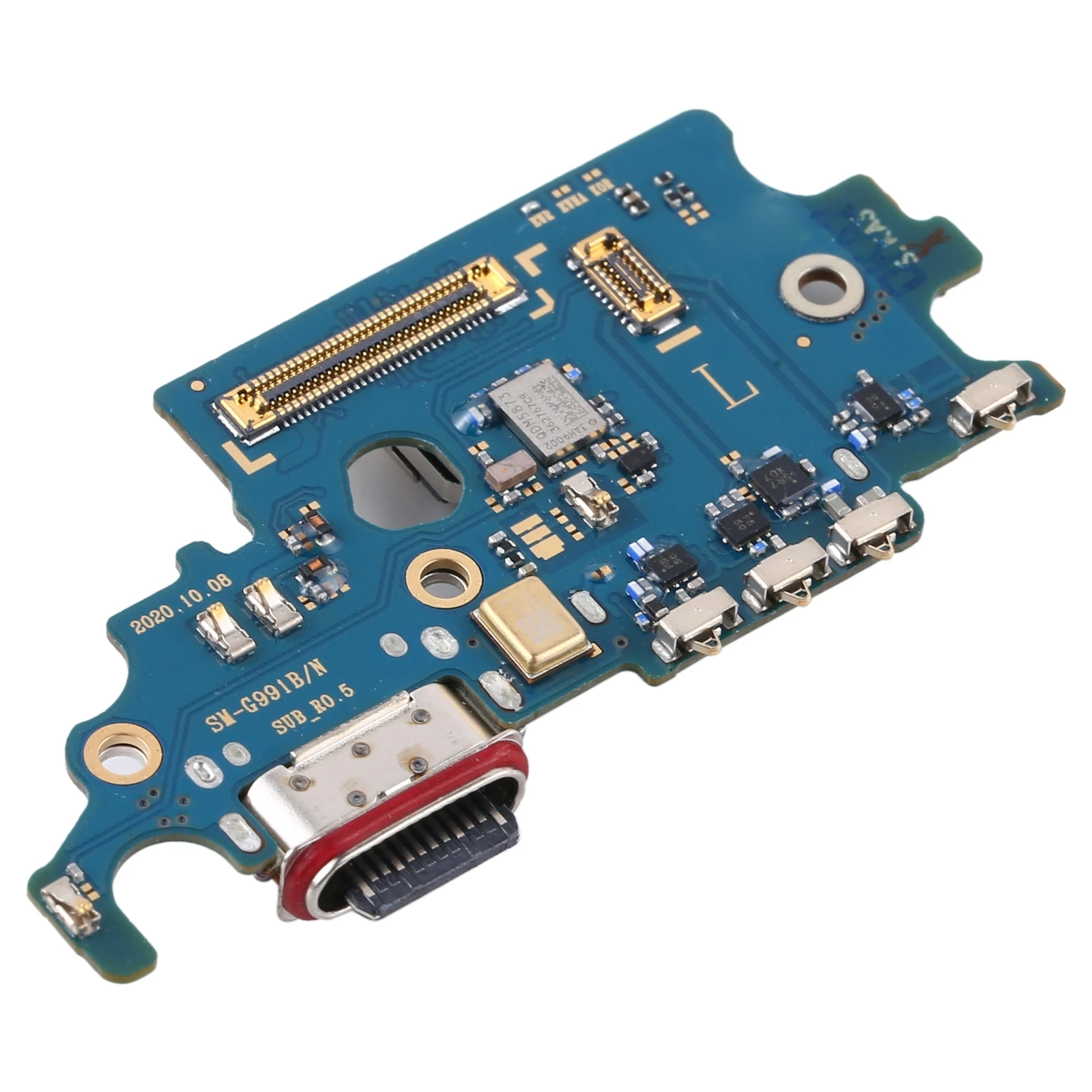 USB Charger Dock Connector Board Fast Charging Port Flex Cable For Samsung Galaxy S21 5G SM-G991B (EU Version)