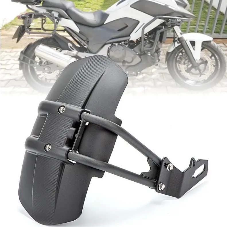 

Заднее крыло мотоцикла, черный ABS, нержавеющая сталь, универсальное, подходит для выпуклых задних плоских вилок, шины 12-18 дюймов