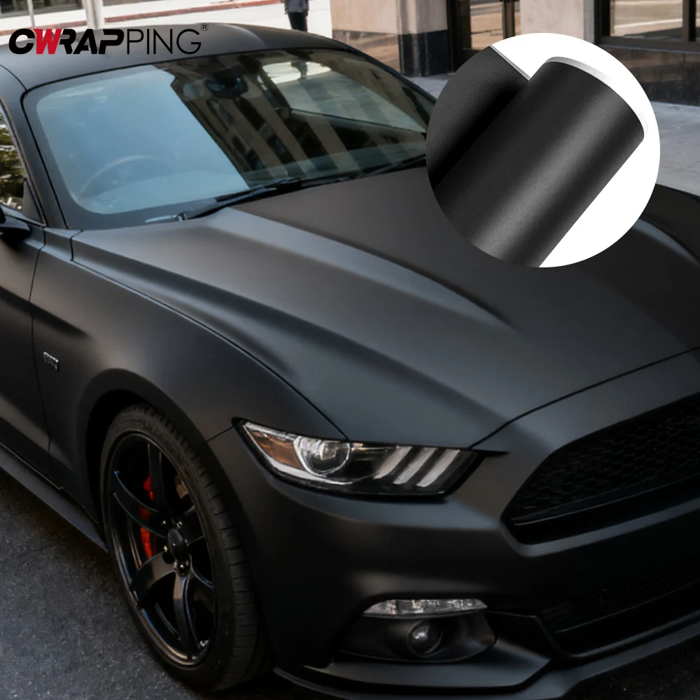 Matte Black Vinyl Wrap 1.5Mx3M/6M Car Film Covering Roof Hood Protection Film Foil Matte Black Car Sticker Vinyl for Motorcycle image 6