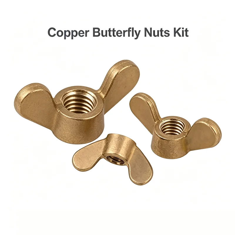 Hand Tightened Wing Nuts Kit M3 M4 M5 M6 M8 M10 M12 Brass Butterfly Nuts
