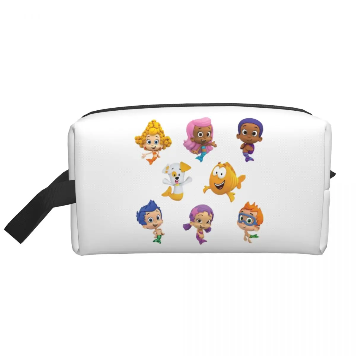 

All Bubble Guppies Together Cartoon Mermaids Kids Women Cosmetic Bags Travel Makeup Organizer Pouch Toiletry Storage Dopp