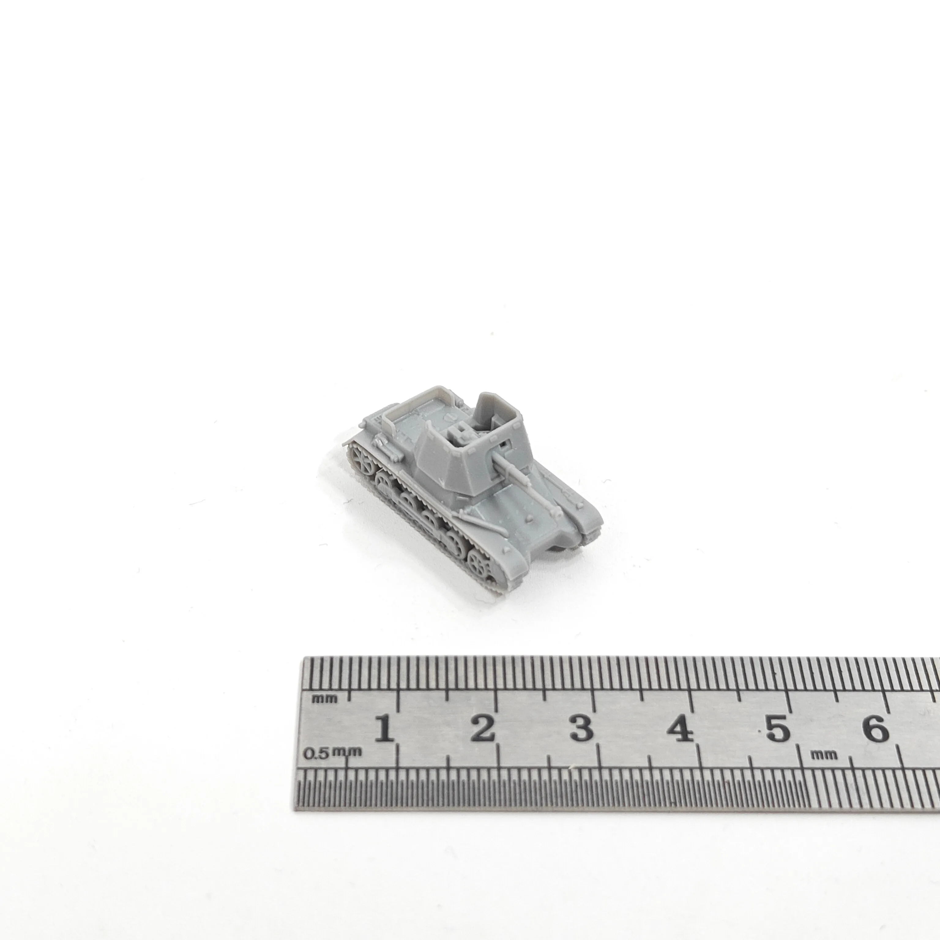 WWII German SdKfz 101 Panzer I Tank Destroyer,3D Printed,1/144 Scale Model,Resin,Paintable view 2
