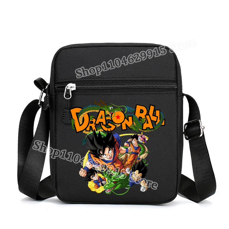 Dragon Ball Crossbody Oxford Bag Men Simple Casual Shoulder Pocket Goku Anime Figure Mobile Phone Headphone Mini Packet Gifts
