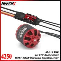 NEEBRC 4250 600KV 800KV Brushless Motor Hobbywing Skywalker 60A V2 ESC for FPV Racing Drone RC Airplane Fixed-Wing Toy Parts