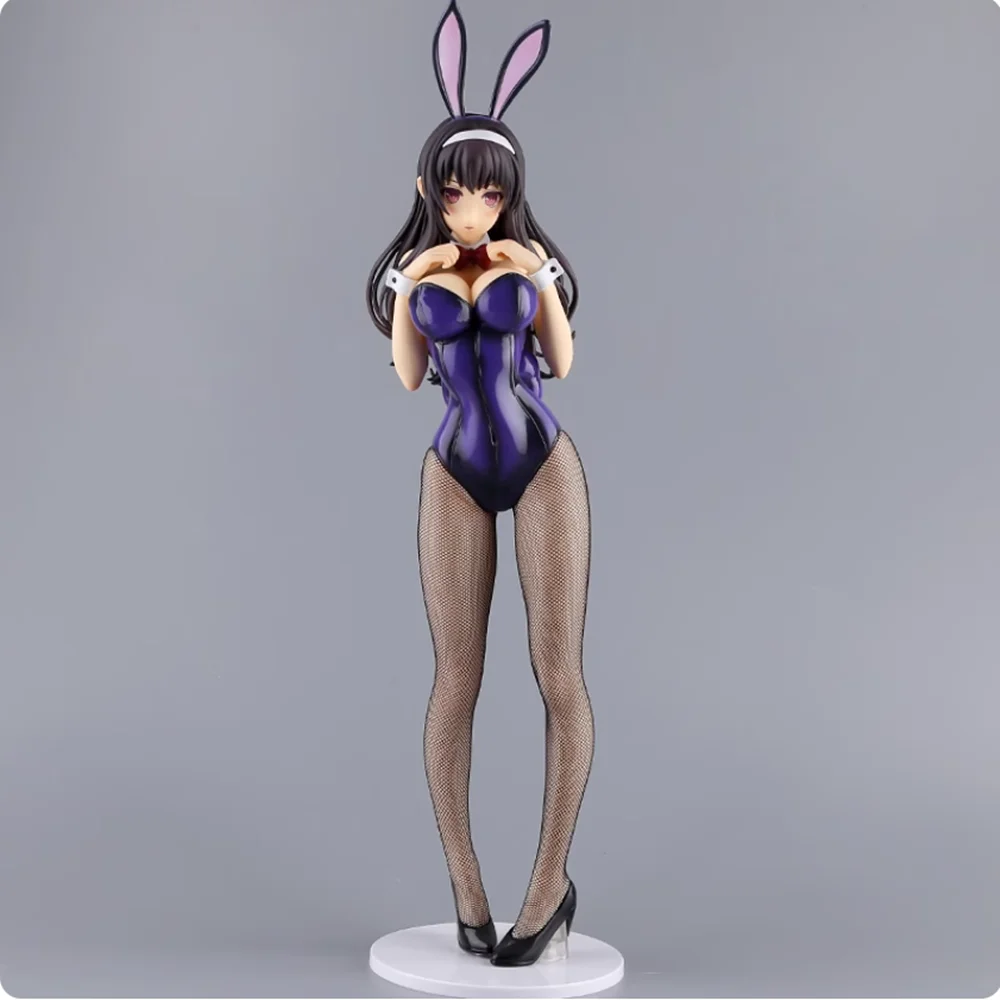 

43 см Saenai Heroine No Sodatekata Kasumigaoka Utaha Bunny Girl Standing Pose Аниме ПВХ Фигурка Статуя Настольное Украшение Подарок ​