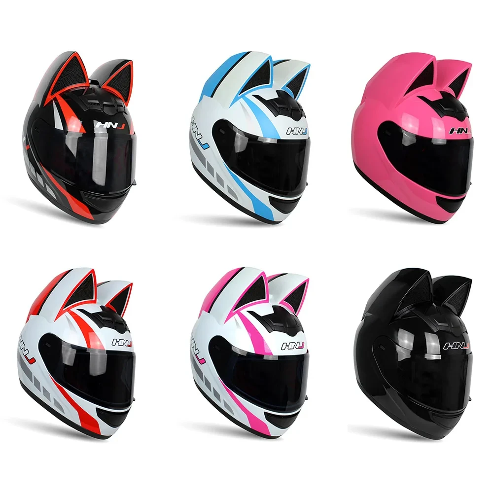 Kask motocyklowy damski kask Casco Moto Off-road zdejmowany ucho kota cztery pory roku oddychający kask motocyklowy Motocross