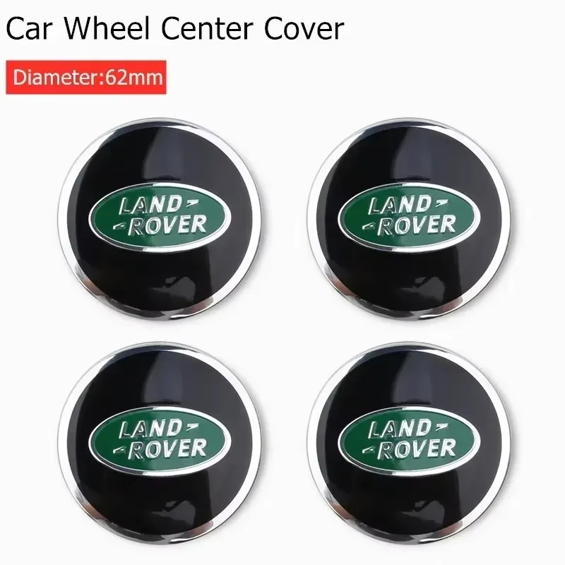 2025 NEW! →4Pcs/62MM Car Wheel Center Caps Hub Cover For Land Rover Discovery 2/3/4 Sport Range Rover Sport L322 Accessories