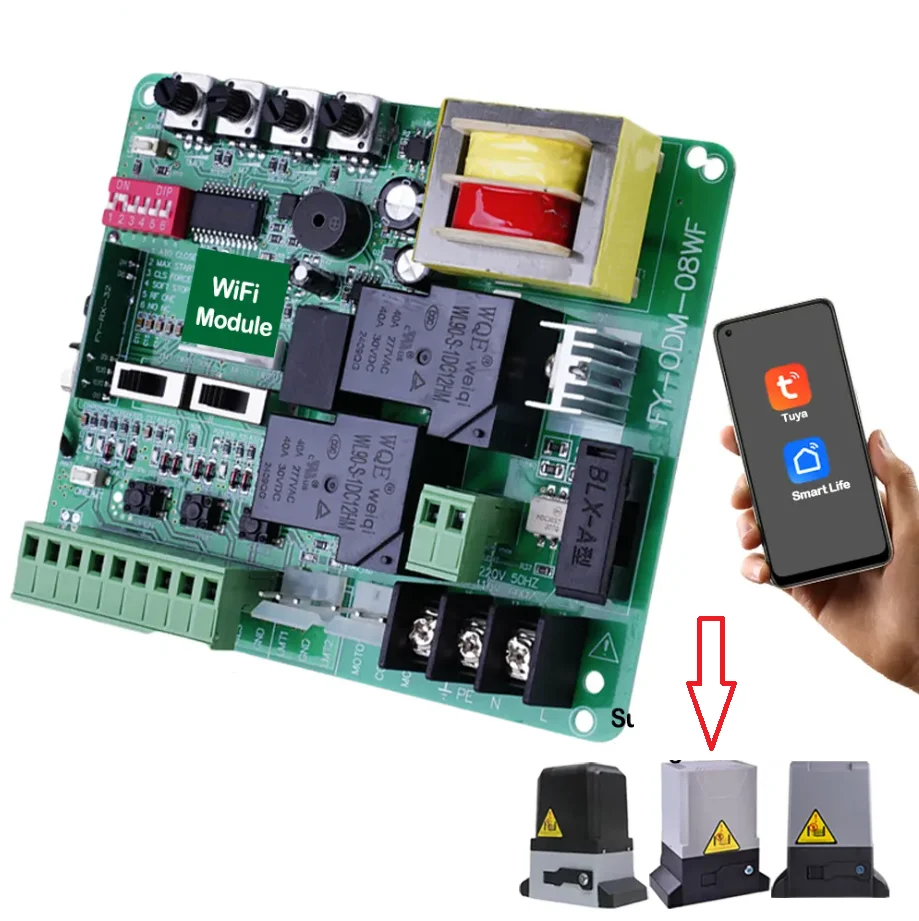 only 220V!!! or 110V!!Tuya Smart WiFi Control Sliding Door Motor Control Board Card plate for sliding Gate Motor Door Opener