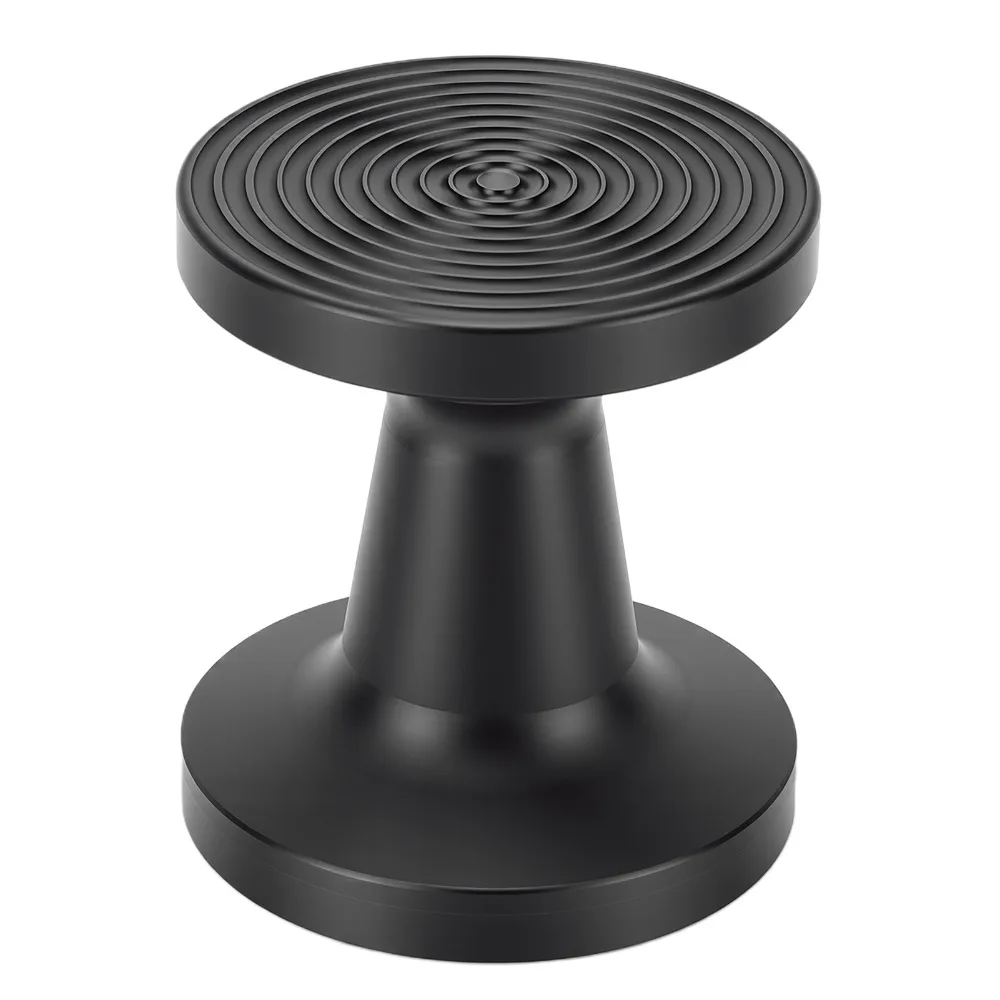 Dual Sided Coffee Tamper Flat Thread Base PP Material Coffee Powder Press Hammer Black Color 51mm Size