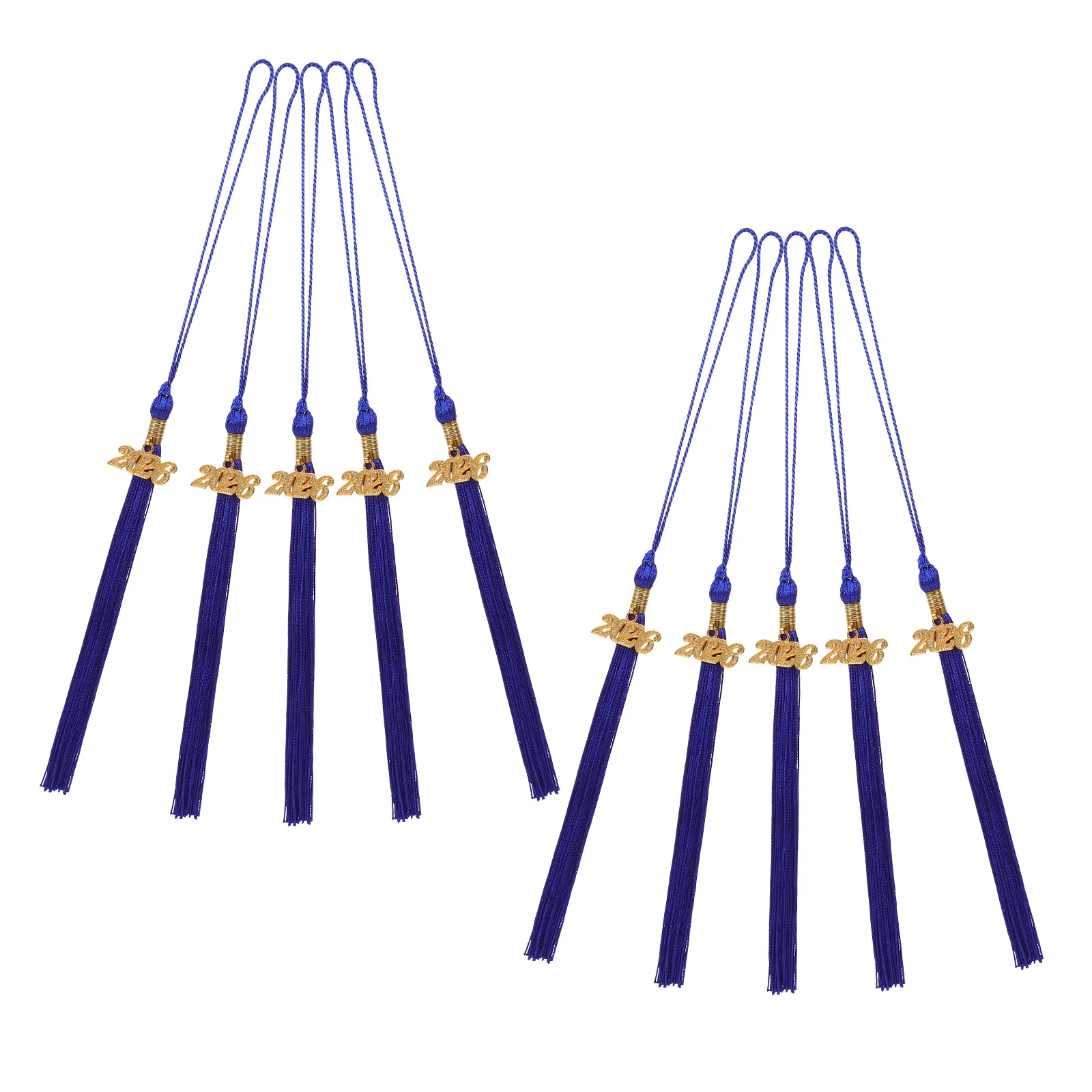 

10Pcs Graduation Cap Tassel Charms Blue Elegant Decorations for High School College Grad Ceremony Souvenir Academic Graduate