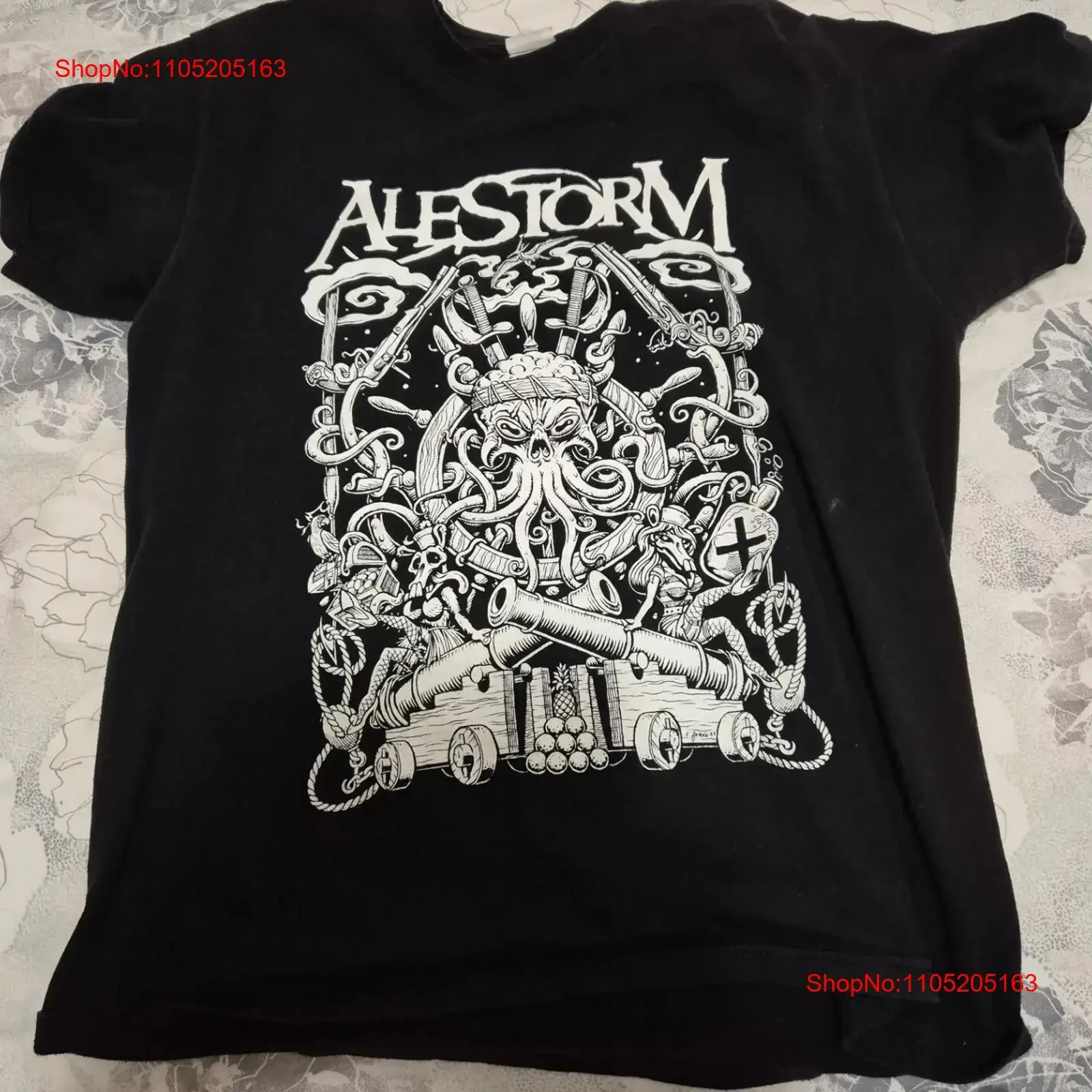 Retro Alestorm Album Heavy Cotton Black All Size T Shirt For Men SG358 vintage Washed Soft Casual Slightly Stretched fashion