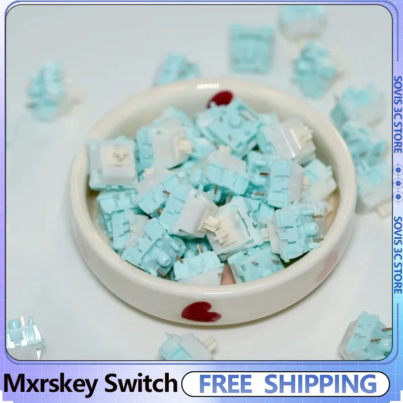 

Оригинальный Mxrskey неглубокий нефритовый переключатель Hi-Fi 35gf игровой механический переключатель клавиатуры индивидуальный триггерный линейный переключатель аксессуар