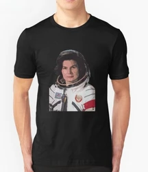 Soviet Space Program Propaganda Valentina Tereshkova Female Astronaut T-shirt Men'S Short Sleeve O-Neck Shirt Tops Tees