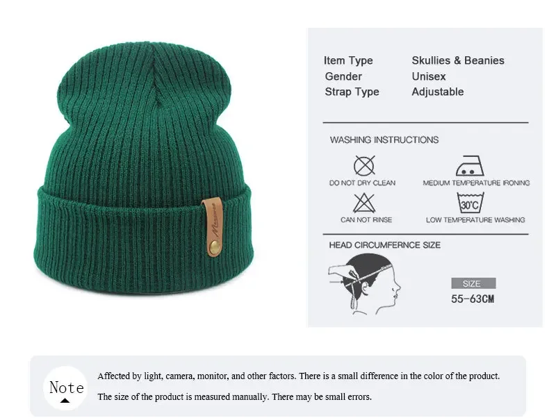 Marke Oohmy Strickmützen für Männer und Frauen, Skullies-Kappen, wärmende Mütze, lässige Mütze, einfarbig, männlich und weiblich, Winter, 2024 – Detail 13