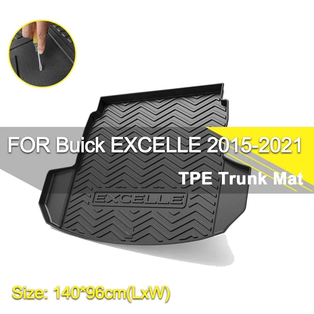 

Car Rear Trunk Cover Mat Waterproof Non-Slip Rubber TPE Cargo Liner Accessories For Buick EXCELLE 2015-2021