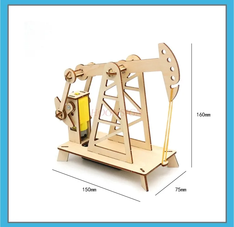 Science and technology small production small invention pumping unit model children primary school students science small