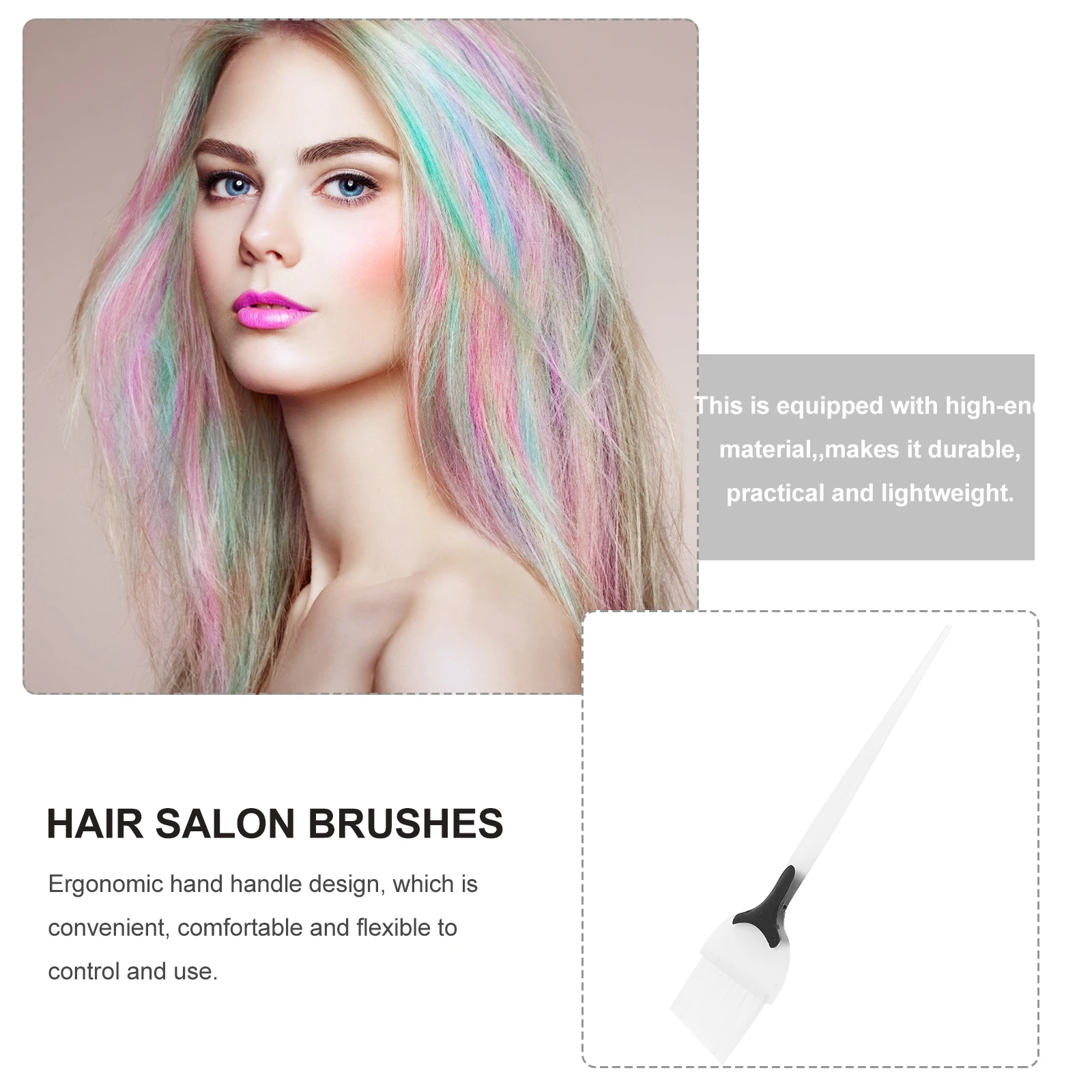 

3Pcs Hair Dye Brushes Smooth Coating Applicator Tools for Home Hair Coloring Projects Comfortable Grip Lightweight Design