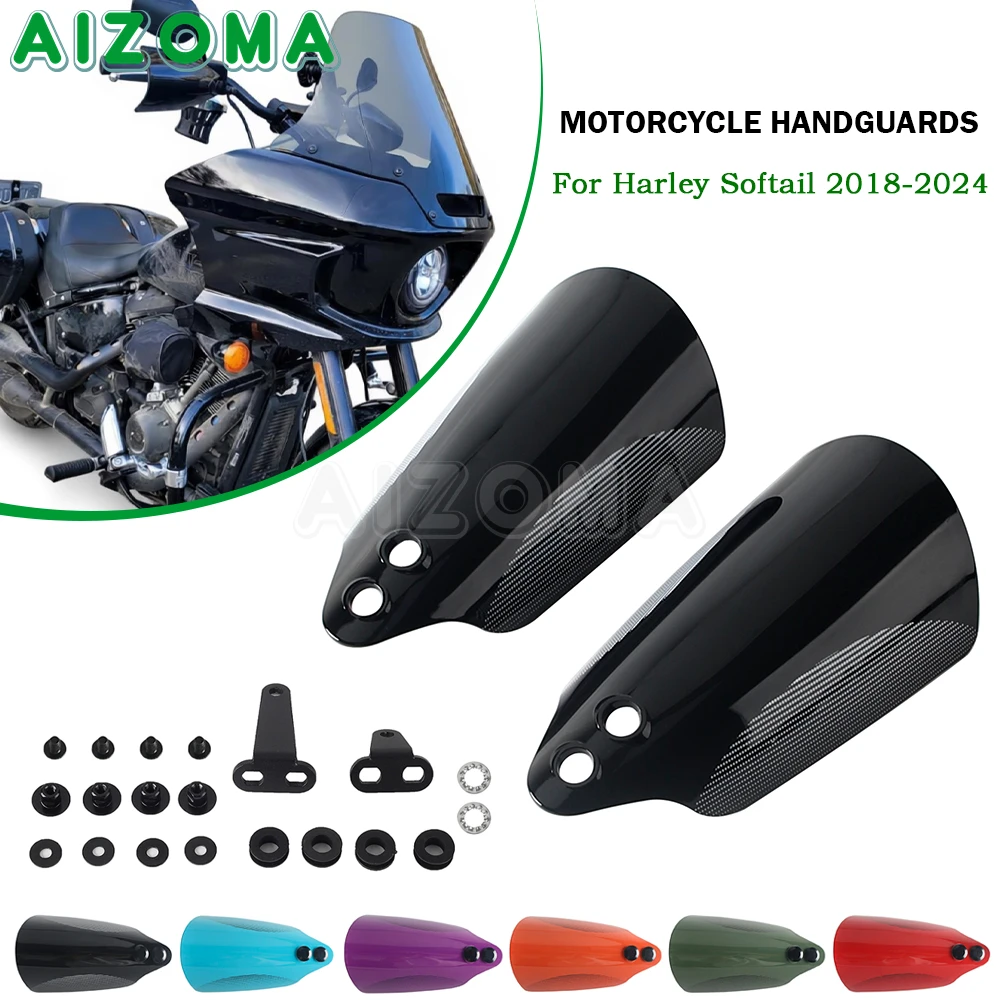 Motorcycle Accessories Hand Shield Guard Handlebar Handguards Protector For Harley Softail 2018-2024 FXBB FXST FLDE FLHC FXLRST