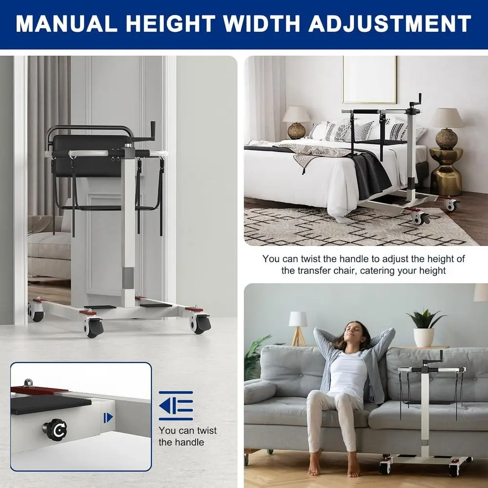 

Lift Transfer Chair for Home Portable Wheelchair to Car Transfer Device, Home Nursing Lift Transfer Chair for Elderly and Disab