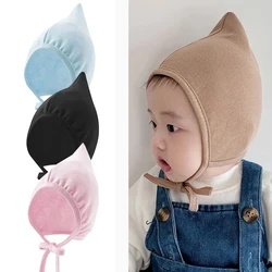 Gorro de algodón para bebé, gorro para recién nacido, primavera y otoño, accesorios para niños y niñas de 0 a 12 meses