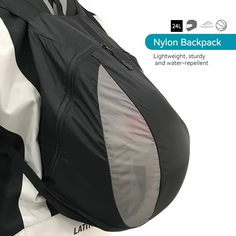 

Motorcycle Bag Outdoor Backpack Motorcycle Riding Helmet Bag Fitness Basketball Sneakers Bag Nylon Thin Lightweight Backpack