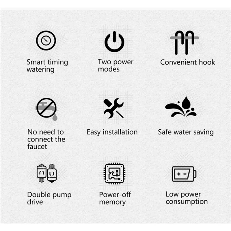

A03F-Automatic For Garden Double Pump Watering System With Programmable Water Timer Irrigation Kit For Greenhouse Hydroponic