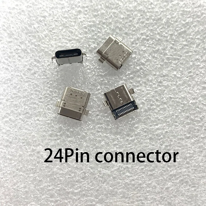 1PC Laptop USB Type-C Connector Female Socket 24Pin Patch Tail Plug Power Interface Charging Notebook Computer Notepad Jack