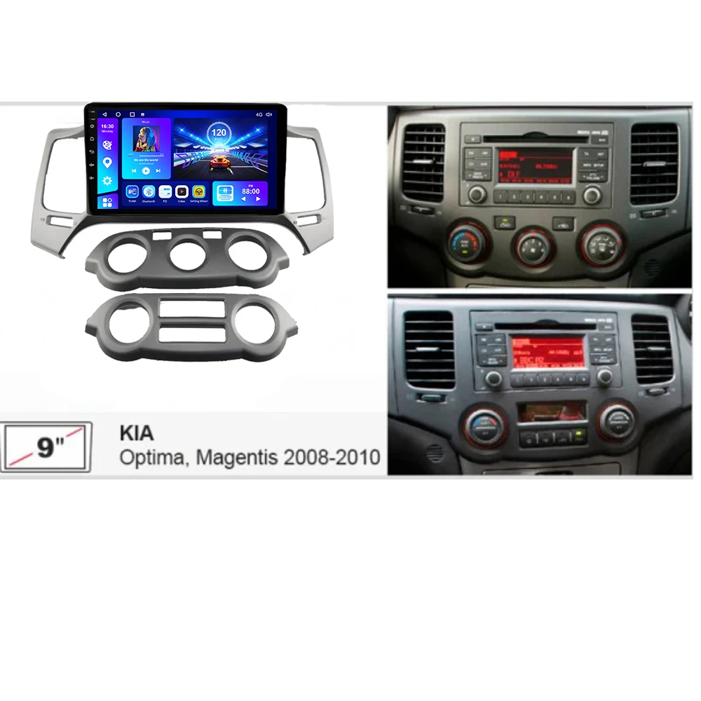 EKIY Car Radio For Kia Magentis 2008-2010  Android 10 Multimedia Video Player GPS Navigation Carplay Android Auto 4G WIFI