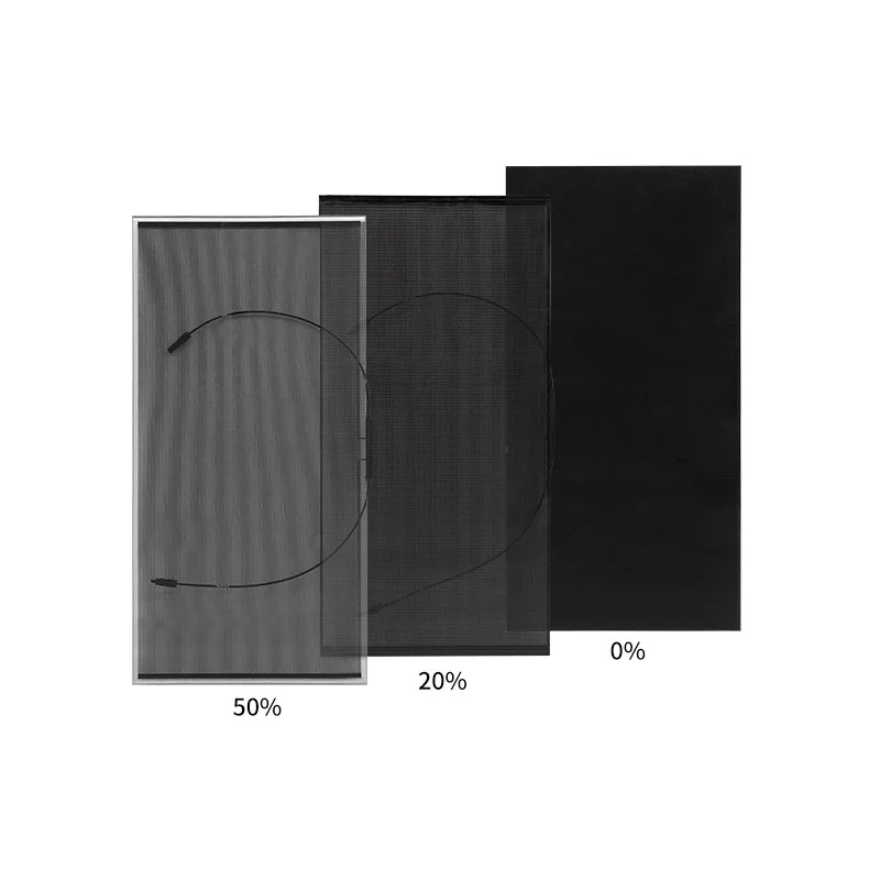 Double Sided Transparent Glass Solar Panel 450W 500W 550W 600W Monocrystalline Half Cell Photovoltaic   Module