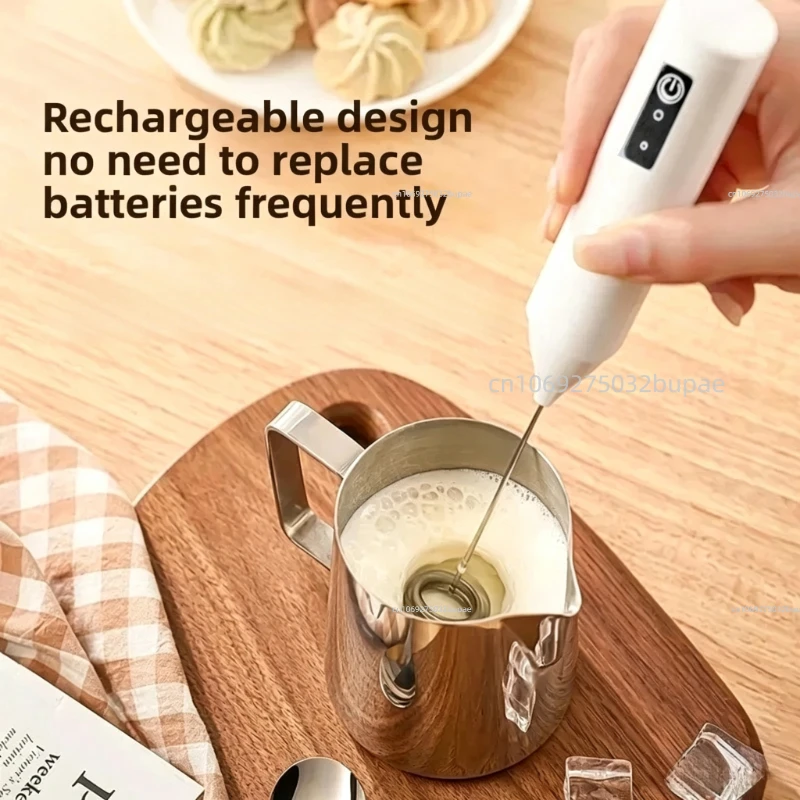 2-in-1 Kitchen Items USB Charging Electric Egg Beater Mini Blender Kitchens Accessories Mixer Household Gadgets Double Head Bar