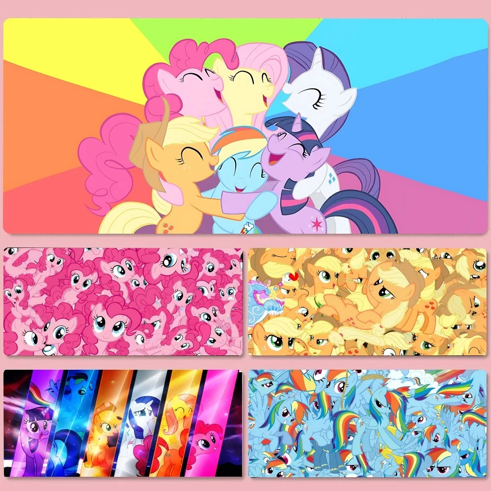 

Cartoon M-My Little P-pony Mousepad New Arrivals Large Gaming Mousepad L XL XXL Gamer Mouse Pad Size For Keyboards Mat