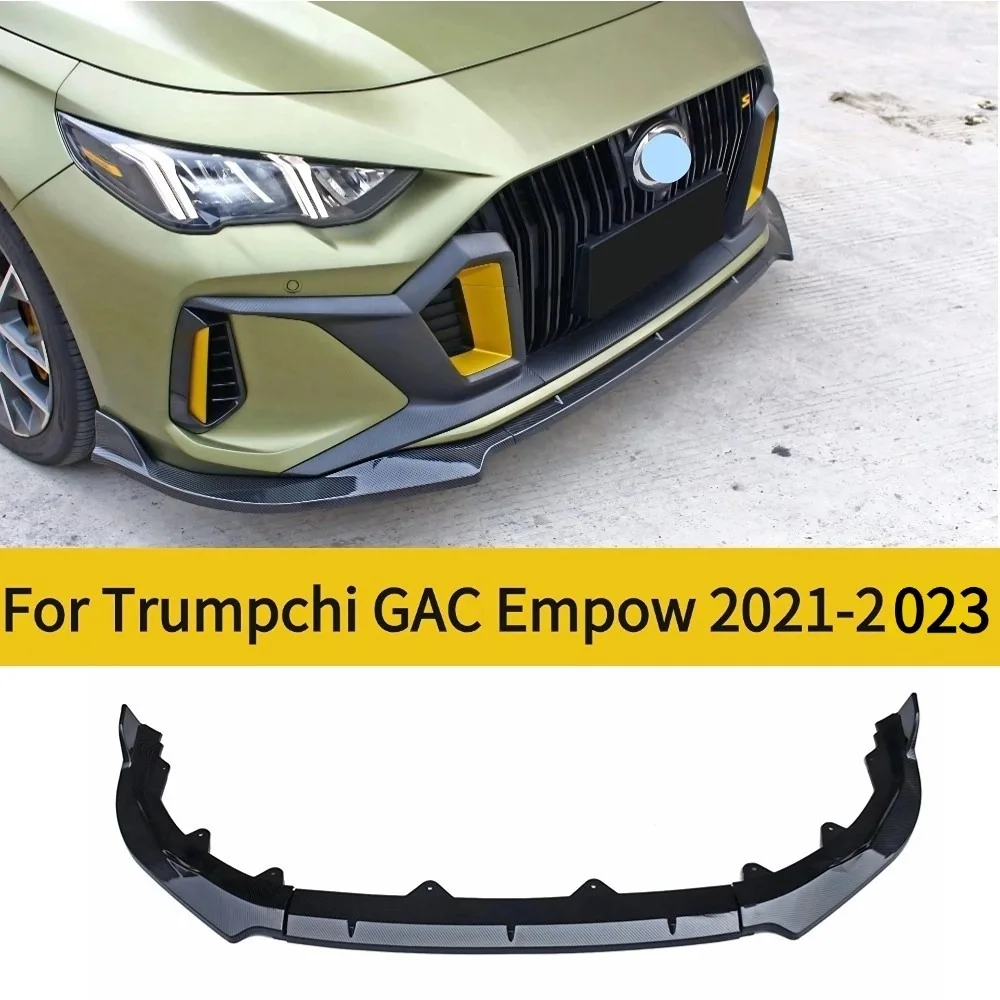 Trumpchi GAC Empow Front Bumper Lip Chin Diffuser Body Kit Spoiler Deflector Tuning Accessories for 2021-2024 Models