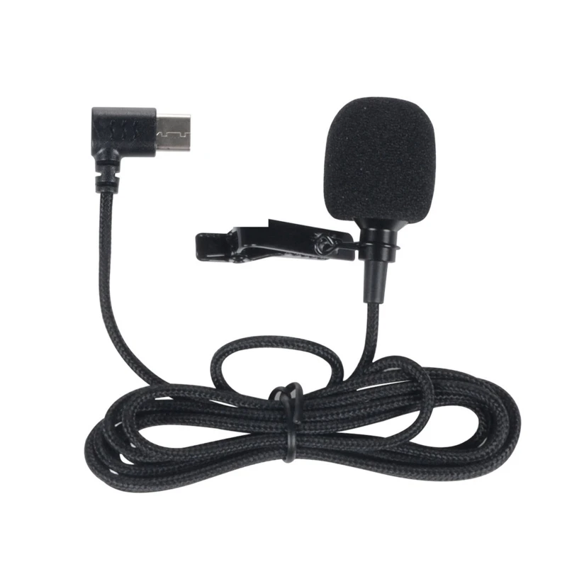 Type-C Lavalier Microphone Live Broadcast Recording Lapel Microphone for SJCAM SJ10 SJ9 SJ8 Plus/Pro/Air