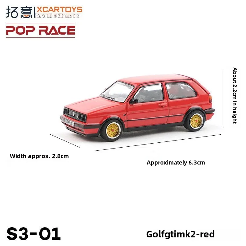 Tuoyi POPRACE Alloy Car Model 1/64 Golf GTI Miniature Model Simulation Boy Toy Car