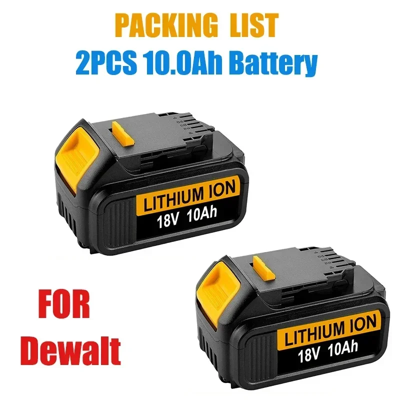 100% Original for Dewalt DCB206 20V 10.0Ah Battery DCB206 20v Lithium Batteries 10000mAh Replacement Power Tool Drill Battery