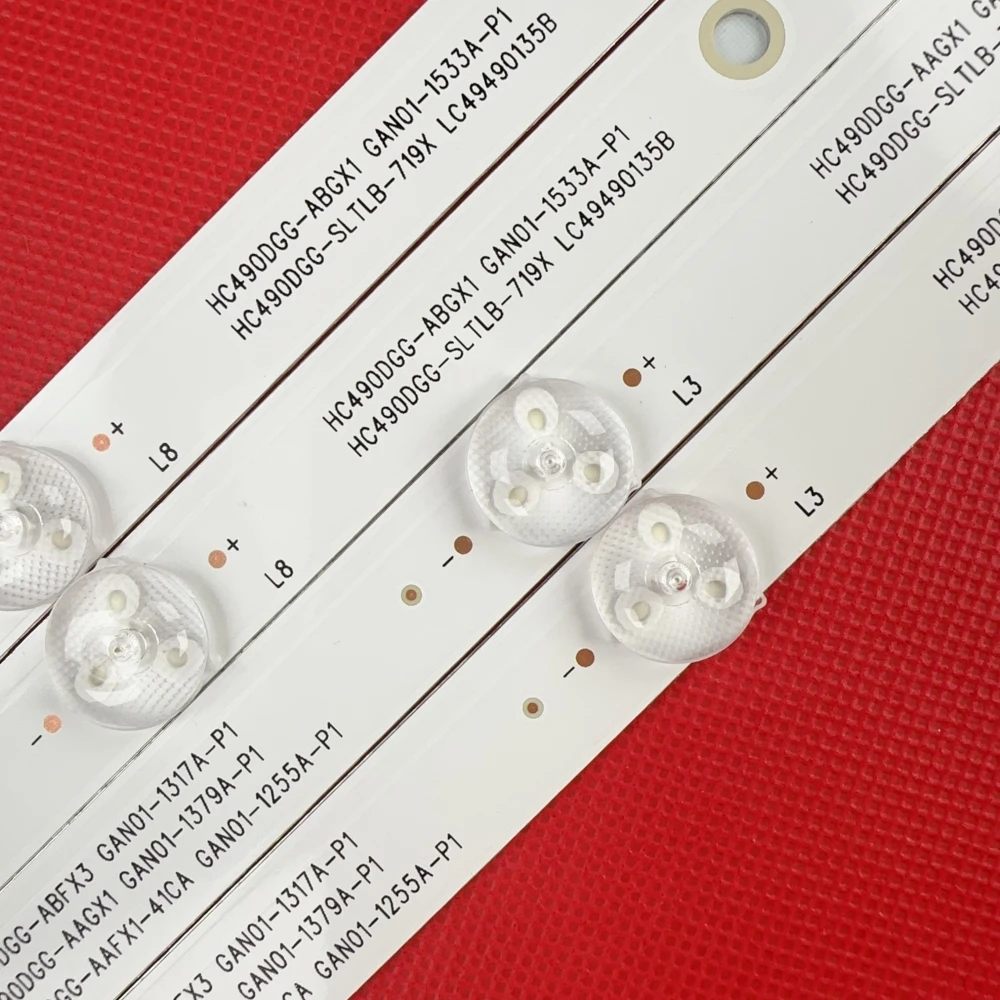 8/16 قطعة LED قطاع التلفزيون ل NC490DGG NC490DUE-AAFX1-41CA 0938D-P149UK6200 49UK6300 49UJ630V 49LJ5500 49UJ635T 49UK6300YVB
