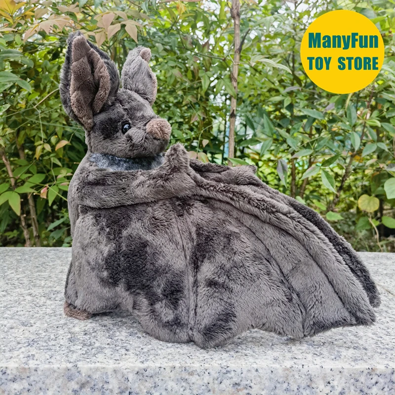 Realistic Vampire Bat High Fidelity Fox Bat Plushie Bat Plush Toys Lifelike Animals Simulation Stuffed Doll Kawai Toy Gifts Kids