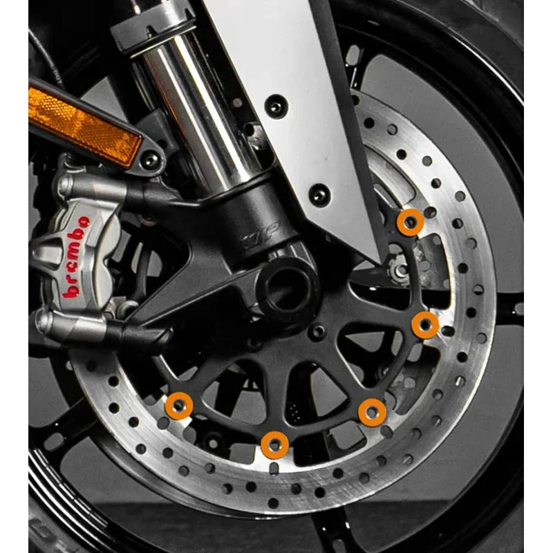 For Super Duke 1290 GT Motorcycle Wheel Adhesive Decals Rim Caliper Screw Decals