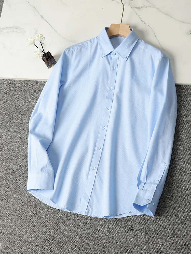 

Мужская приталенная рубашка с длинным рукавом, модная повседневная, в клетку, удобная, на весну-осень, на пуговицах, из смесового хлопка и полиэстера