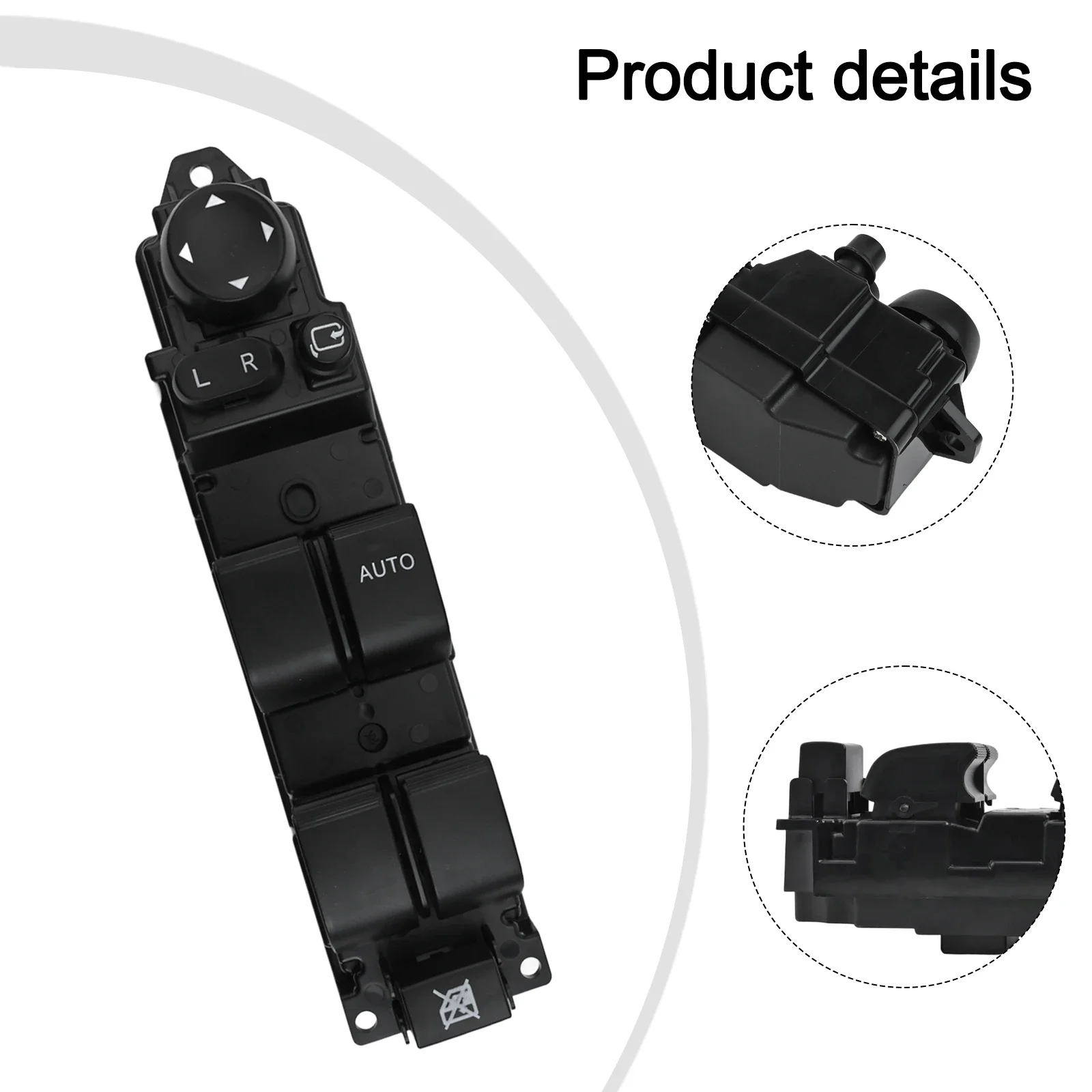 

Replacement Power Window Control Switch for Mazda Vehicles 6 GH & 2 DE (2008 2012) Seamless Fit OEM D65266350A
