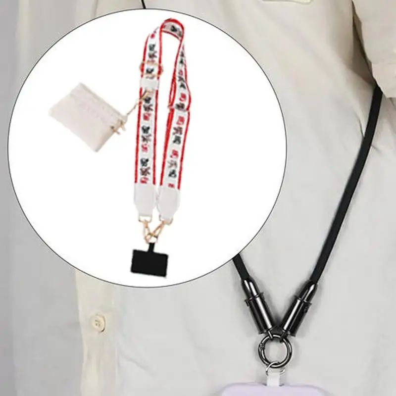 

Mobile Phone Lanyard Christmas Phone Lanyard Neck Strap Adjustable Design Lanyard Decoration For Work Travel Business Daily Life