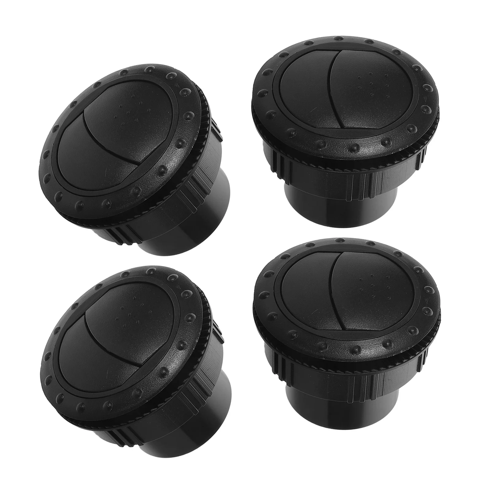 

4pcs Rv Air Conditioning Outlet Grille Round Abs Material Universal For Motorhomes Buses Car Ceiling Vent Cover Airflow Diffuser