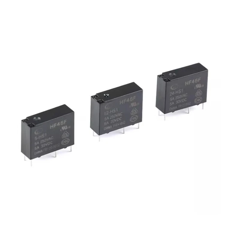 HF46F- 005 012 024-HS1 Relay 5V 12V 24V 1 set of normally open 5A 4-pin